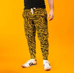 Yellow Wavy Zebra Joggers