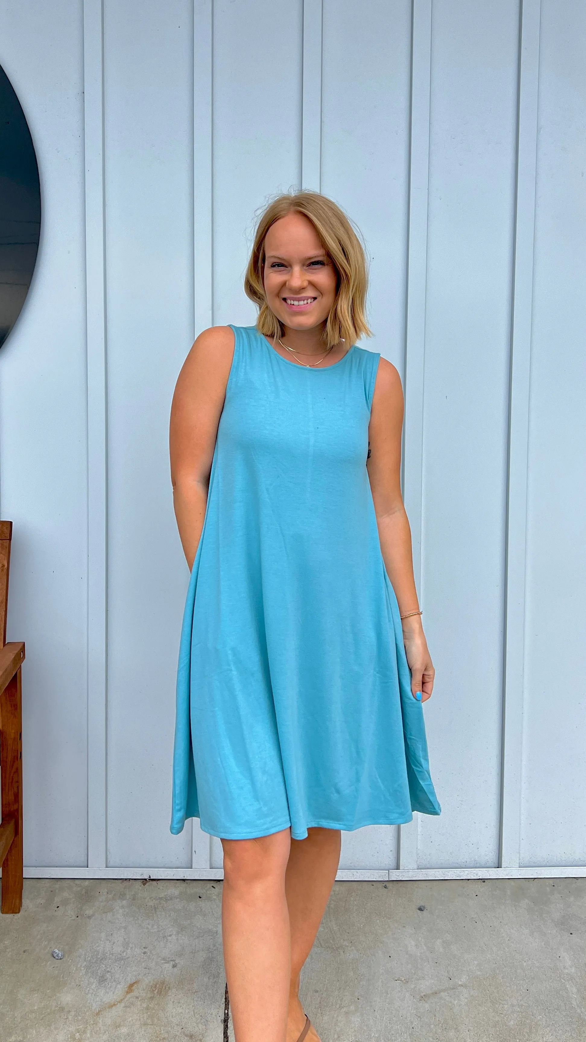 Zenana Basic Dress with Pockets